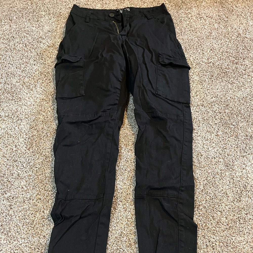 Love Moda Black Cargo Pants, Womens Small